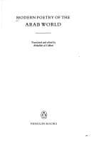 Tapa de Modern Poetry of the Arab World