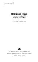 Tapa de Der blaue Engel