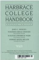Tapa de Harbrace college handbook