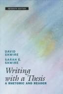 Tapa de Writing with a thesis