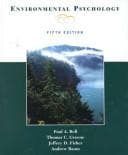 Tapa de Environmental psychology