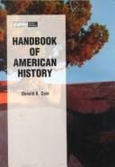 Tapa de Handbook of American history