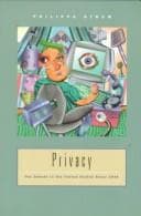 Tapa de Privacy, the debate in the United States since 1945