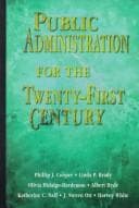 Tapa de Public administration for the twenty-first century