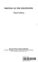 Tapa de Writing in the Disciplines