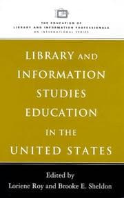 Tapa de Library and information studies education in the United States