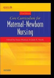 Tapa de Core Curriculum for Maternal-Newborn Nursing
