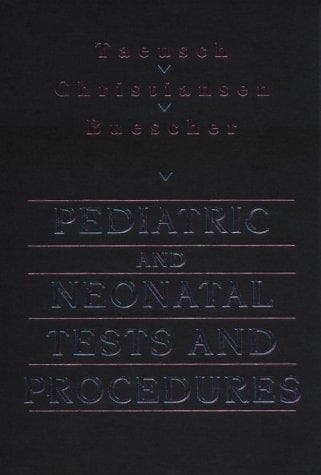 Tapa de Pediatric and neonatal tests and procedures