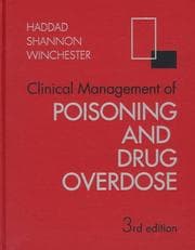 Tapa de Clinical Management of Poisoning and Drug Overdose