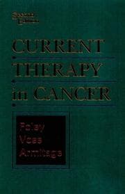 Tapa de Current therapy in cancer