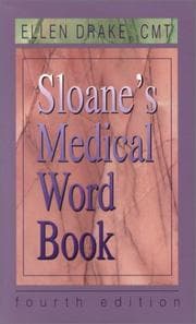 Tapa de Sloane's Medical Word Book