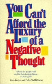 Tapa de You Can't Afford the Luxury of a Negative Thought