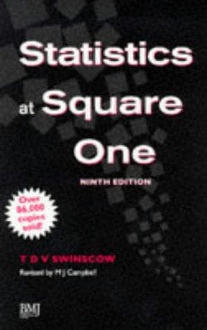 Tapa de Statistics at square one