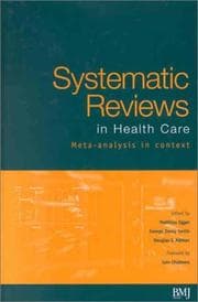 Tapa de Systematic Reviews in Healthcare