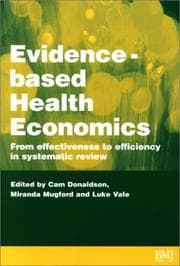 Tapa de Evidence-based health economics