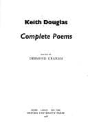 Tapa de Complete poems [of] Keith Douglas