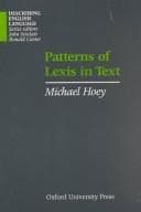Tapa de Patterns of Lexis in Text (Describing English Language Series)