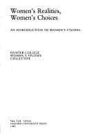 Tapa de Women'srealities, women's choices : an introduction to women's studies