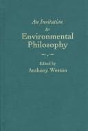 Tapa de Invitation to Environmental Philosophy