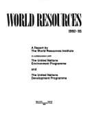 Tapa de World resources 1992-93