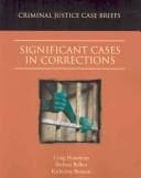 Tapa de Significant Cases in Corrections