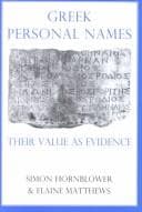 Tapa de Greek personal names