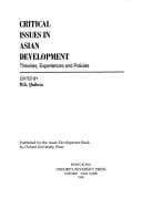 Tapa de Critical issues in Asian development