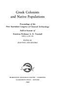 Tapa de Greek Colonists and Native Populations