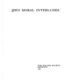Tapa de Two moral interludes