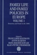Tapa de Family life and family policies in Europe