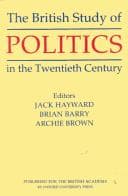 Tapa de The British study of politics in the twentieth century