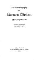 Tapa de The Autobiography of Margaret Oliphant