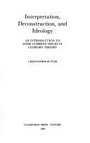 Tapa de Interpretation, deconstruction, and ideology