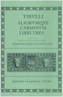 Tapa de Tibulli Aliorumque Carminum Libri Tres