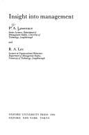 Tapa de Insight into management