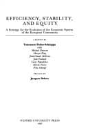 Tapa de Efficiency, Stability, and Equity