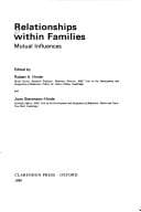 Tapa de Relationships Within Families