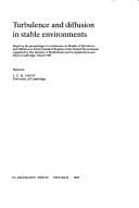 Tapa de Turbulence and diffusion in stable environments