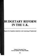 Tapa de Budgetary Reform in the U.K