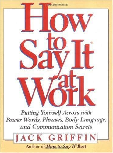Tapa de How to say it at work