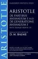 Tapa de Aristotle's De partibus animalium I and, De generatione animalium I