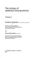 Tapa de The biology of epithelial cell populations