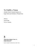 Tapa de To Fulfil a Vision