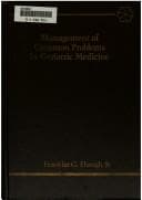 Tapa de Problems in Geriatric Medicine