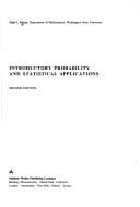 Tapa de Introductory Probability and Statistical Applications