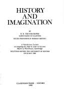 Tapa de History and imagination