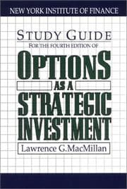 Tapa de Options As a Strategic Investment (4th Edition Study Guide)