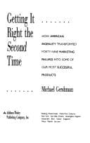 Tapa de Get Right Second Time HB /Gershman