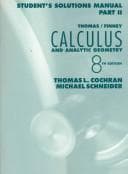 Tapa de Student Solutions Manual Part 1 to Calculus and Analytic Geometry