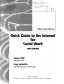 Tapa de Allyn and Bacon quick guide to the Internet for social work